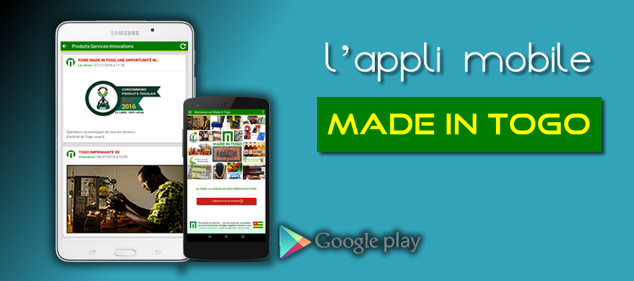 L'Appli mobile MADE IN TOGO débarque sur Google Play