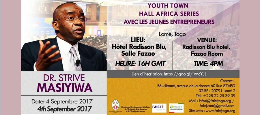 Dr. Strive Masiyiwa, à la rencontre des Jeunes Entrepreneurs du Togo