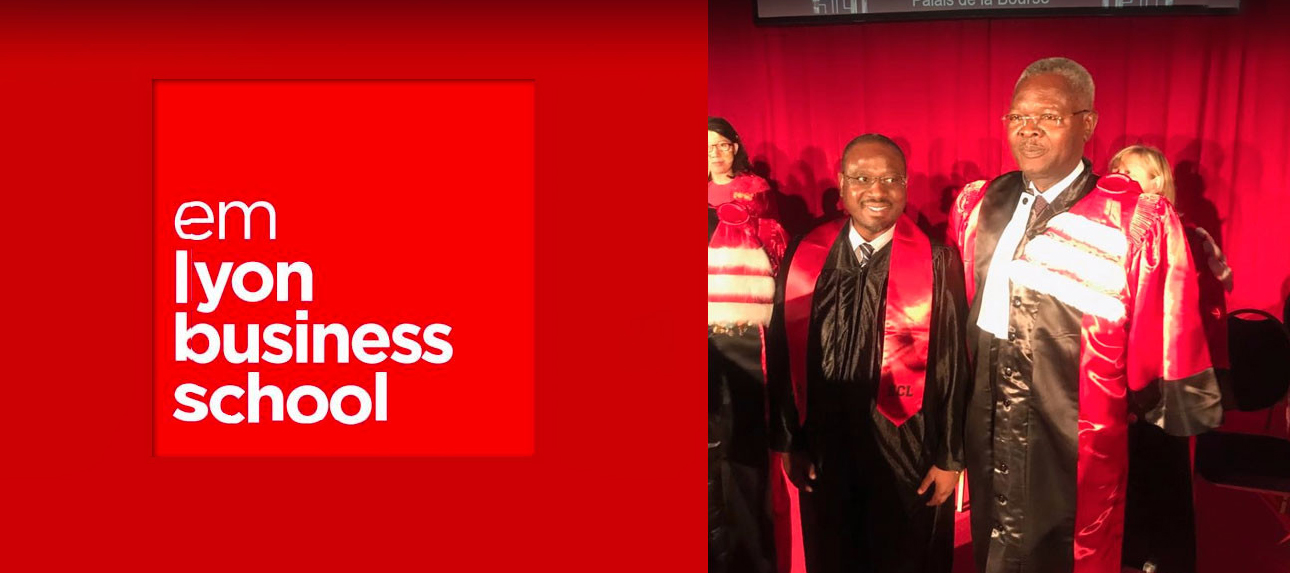 Agbéyomé Kodjo, l’ex-Premier Ministre togolais fait Docteur Honoris Causa de l’EM Lyon Business School.