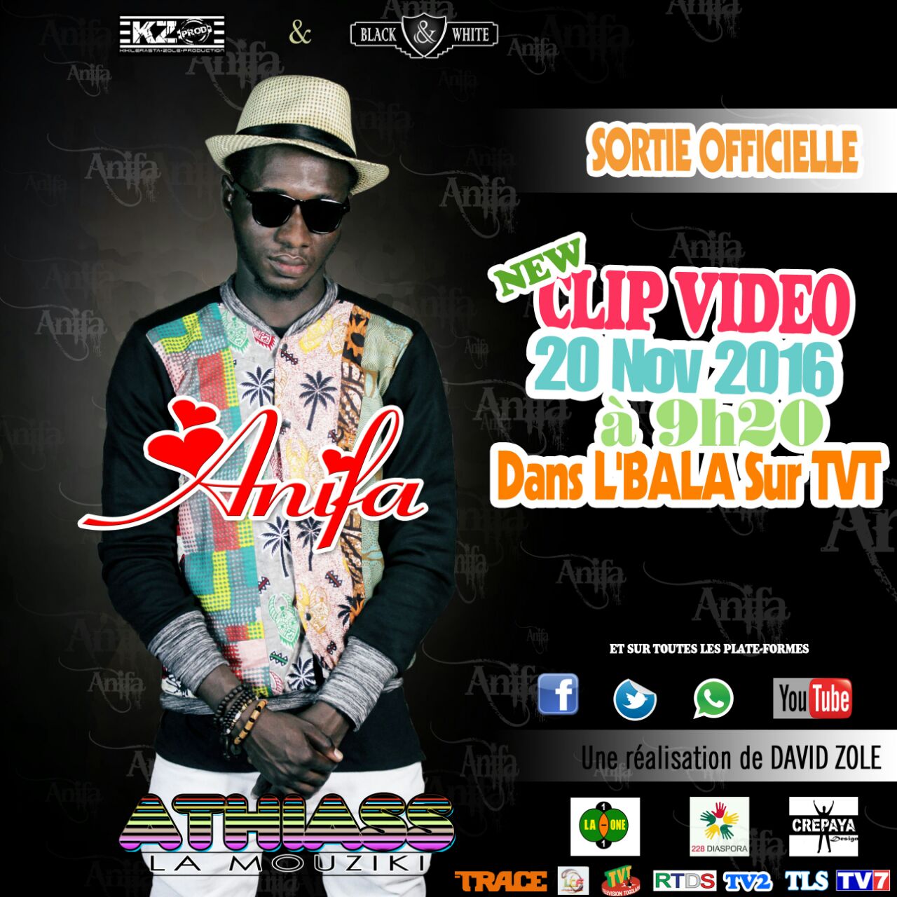 Sortie officielle du clip Anifa de Athiass La Mouziki