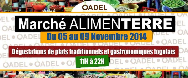 Marché ALIMENTERRE: Du 5 au 9 Novembre 2014