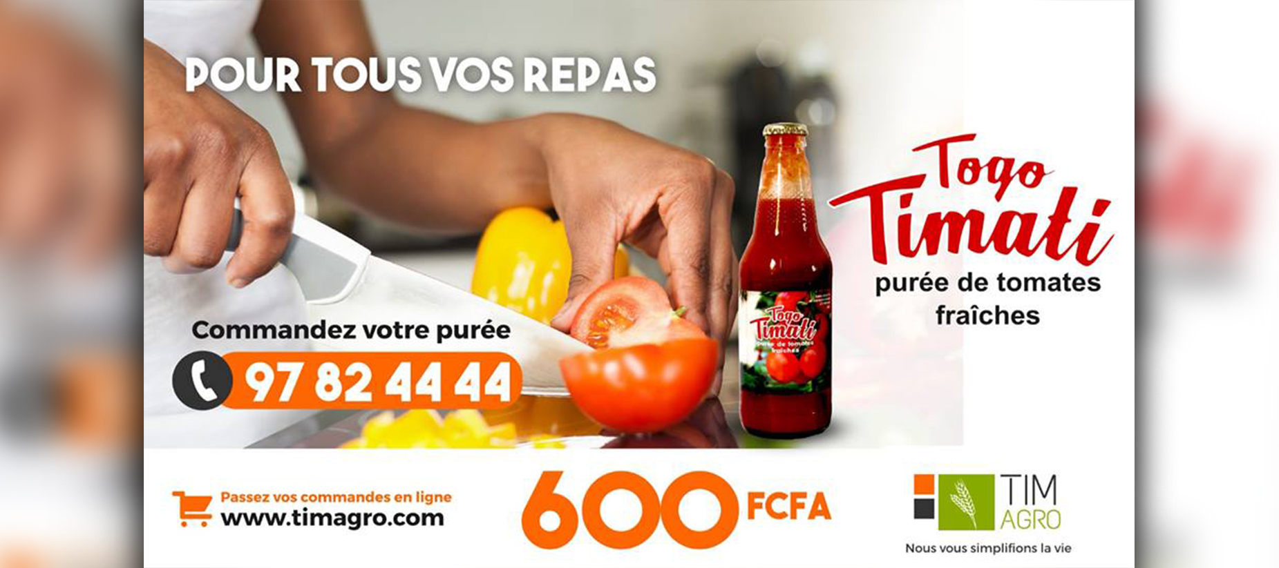 TOGO TIMATI, de la purée de tomate fraîche Made in Togo