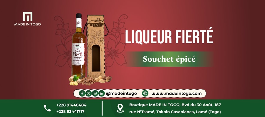 Liqueur Fierté – L’élégance du terroir togolais en bouteille